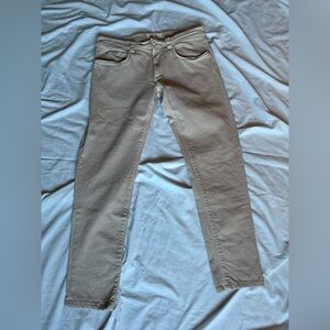 Loro Piana Tan Skinny Jeans Premium Style